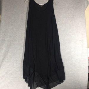 PETER NYGARD Stretch Jersey Knit Midi/Maxi Organza Shark-Bite Hem Event Occasion